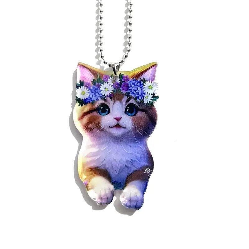 Turtle Acrylic Colorful Car Interior Pendant For Turtle Lovers Cute Cartoon Style