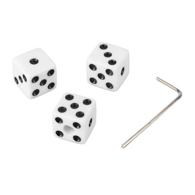 3 Peças Botões de Controle de Volume de Guitarra Formato Dado Botões de Controle de Velocidade com Chave Peças Musicais de Plástico