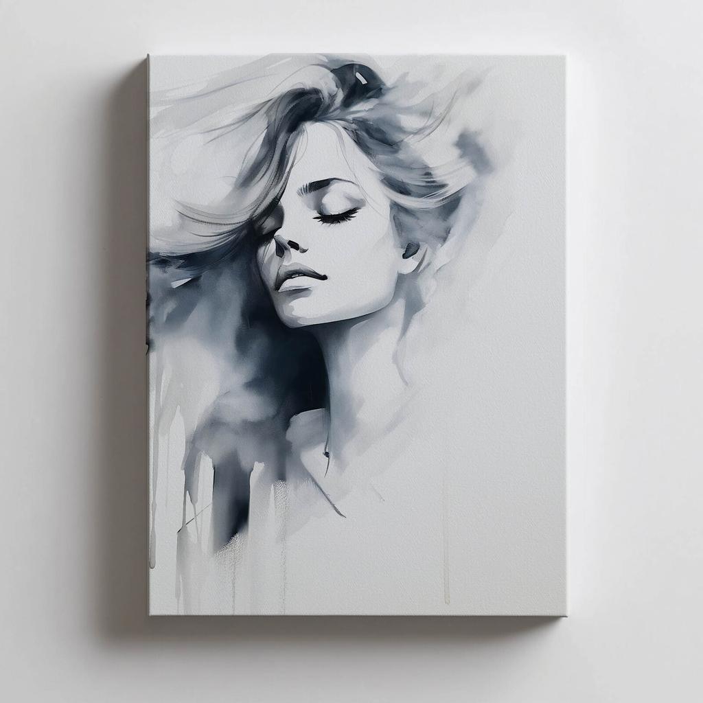 Geheimnisvolle Gestalt Geheimnisvolle Gestalt, 50X70 Cm, Ohne Rahmen, Premium-Leinwand auf Keilrahmen