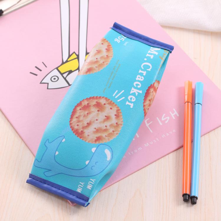 Student Pencil Case: Creative Macaron Cookie Design for Girls
