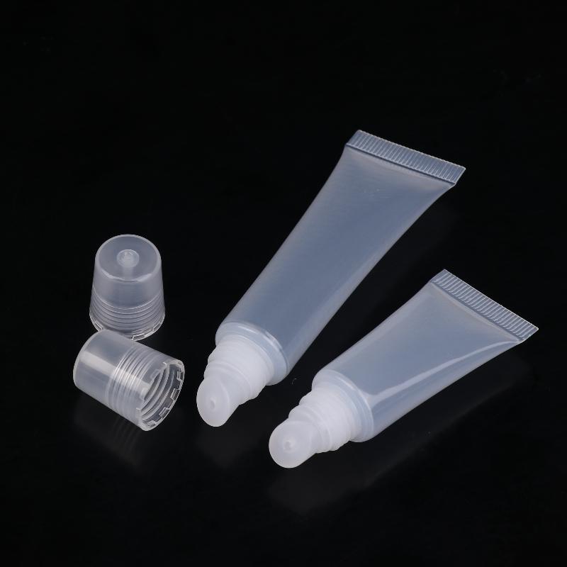 10Pcs 5/10/15ml Empty Lipstick Tube Lip Balm Soft Tube Makeup Squeeze Clear Lip Gloss Container