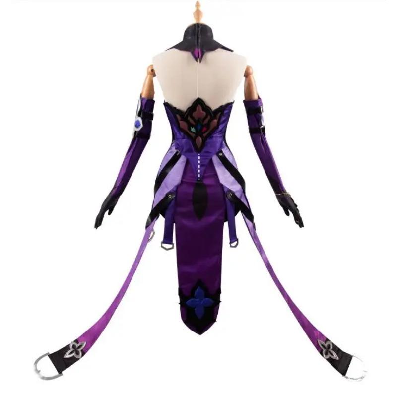 Honkai Star Rail Forgotten Hall Cosplay Black Swan Augur Fortune Seer Costume Wig Dress Uniform Headwear Halloween Party Suit