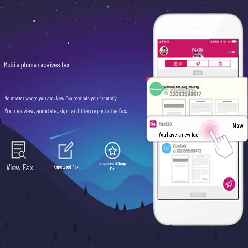 CimFAX CF-T68K2 Flagship Paperless Network Fax Server CN Plug (adapter Included)