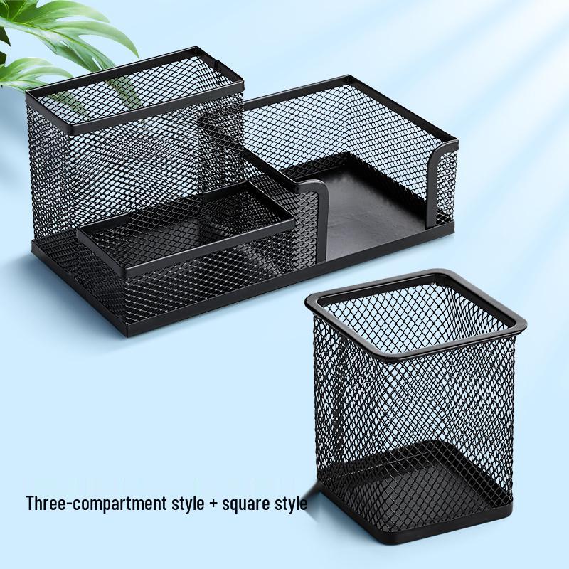 Multifunktionaler Metall-Stiftehalter mit großem Fassungsvermögen - Kreative Aufbewahrung für Schüler