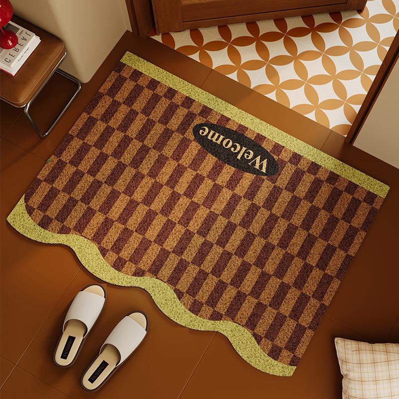 American Style Anti-slip Entrance Doormat: Mud Scraping, Dirt Wiping, Wear-resistant, Cuttable Hallway Mat