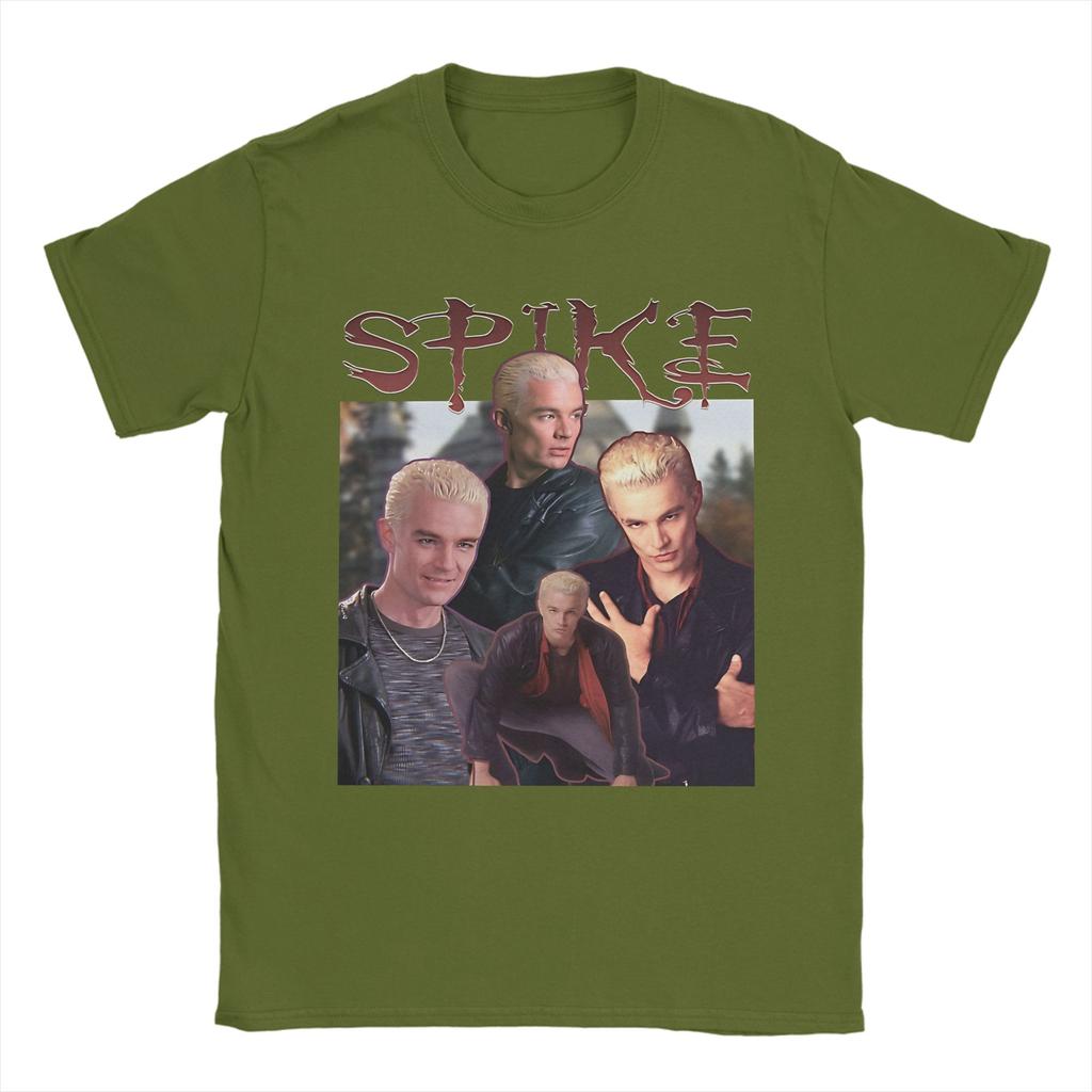 Men Women Graphic Print Buffy Spike The Vampire T Shirt Tee 100 Cotton Tshirts Clothing