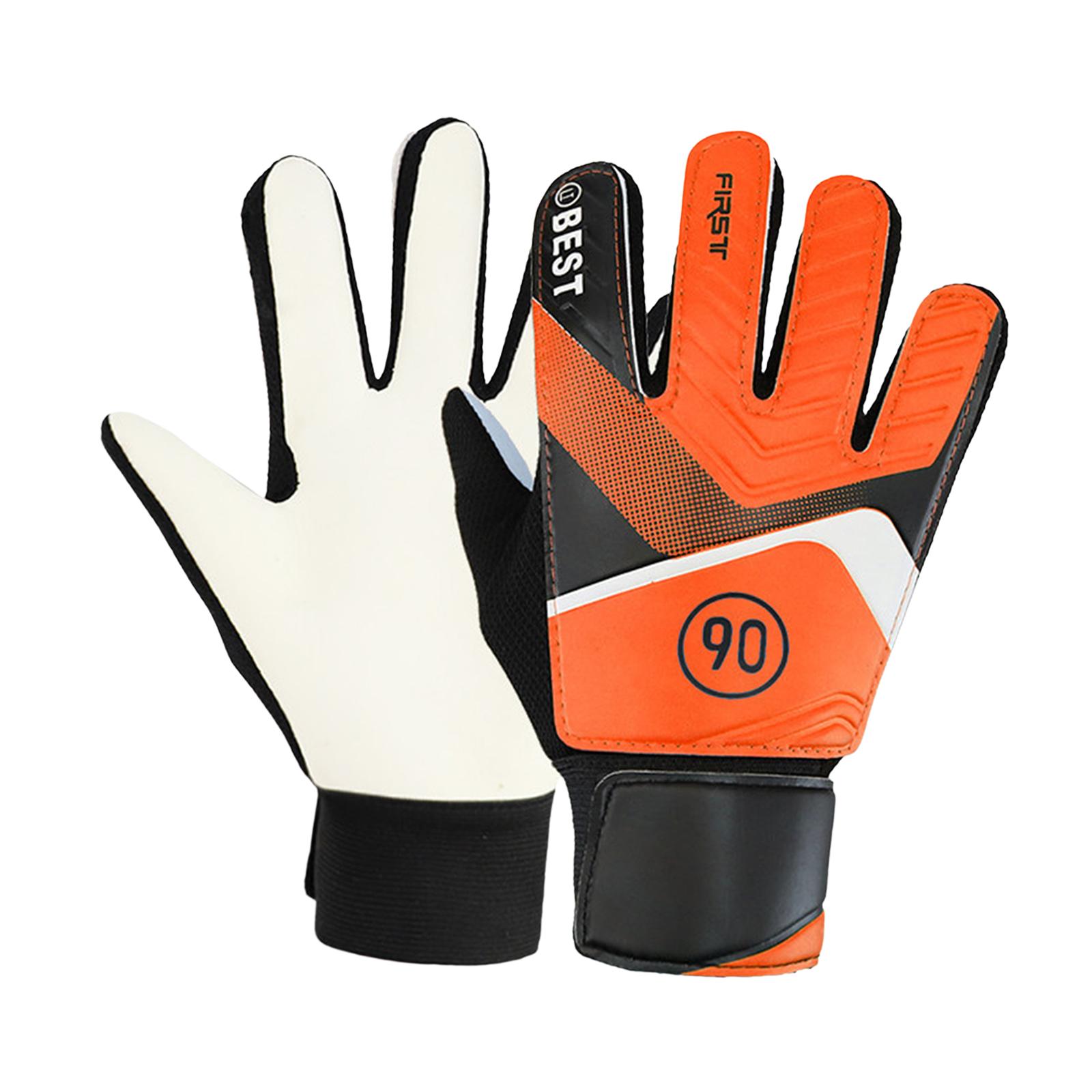 

Football Goalkeeper Gloves High Performance Nonslip Anticollision Comfortable Training Strong Grip Breathable for Boys Gi Practical Use