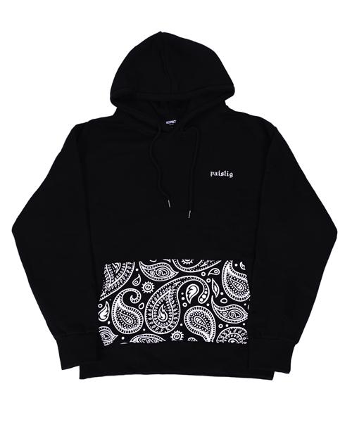 Respect Front Bag Paisley Hoodie Black/L