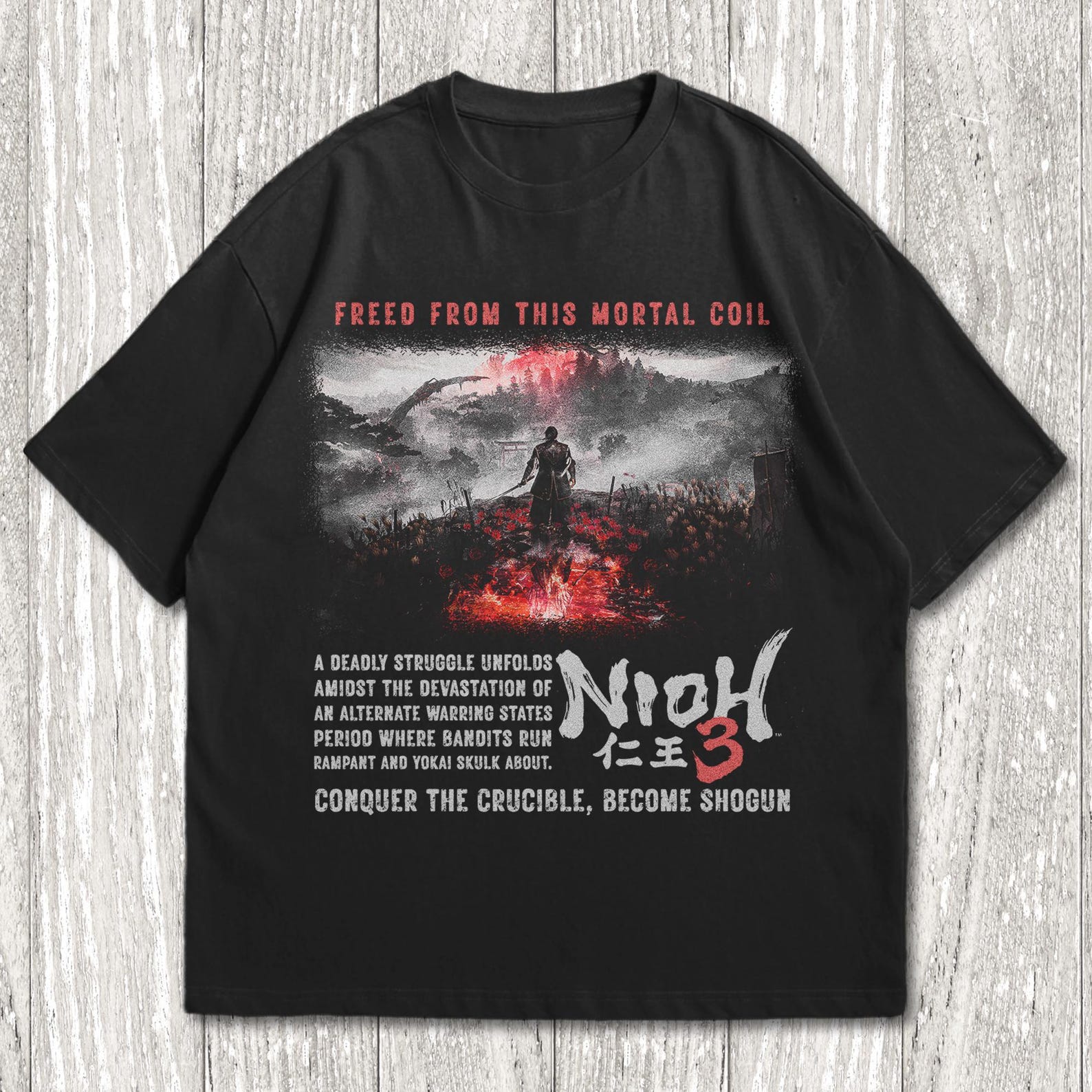 Nioh 3 Shirt | RPG Gamer gift | Unisex Softstyle T-Shirt | Comfortable Gaming Tee 2XL