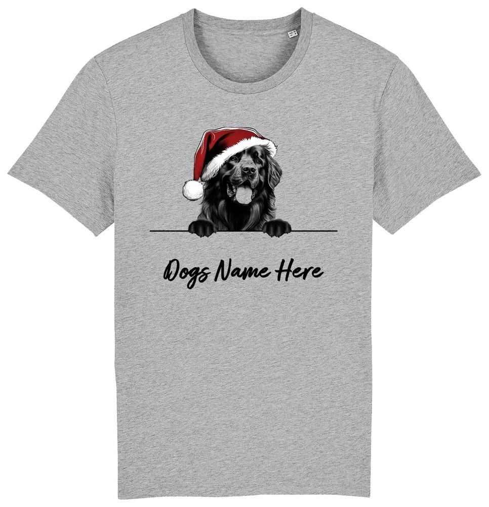 

НЬЮФАУНДЛЕНД Персонализированная Рождественская Футболка с Собакой Мужская Женская Детская Имя Собаки Подарок M