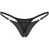 Damen Low Rise G-String Micro-Tanga Unterwäsche Glänzendes Material Elastischer Bund Bikinihose