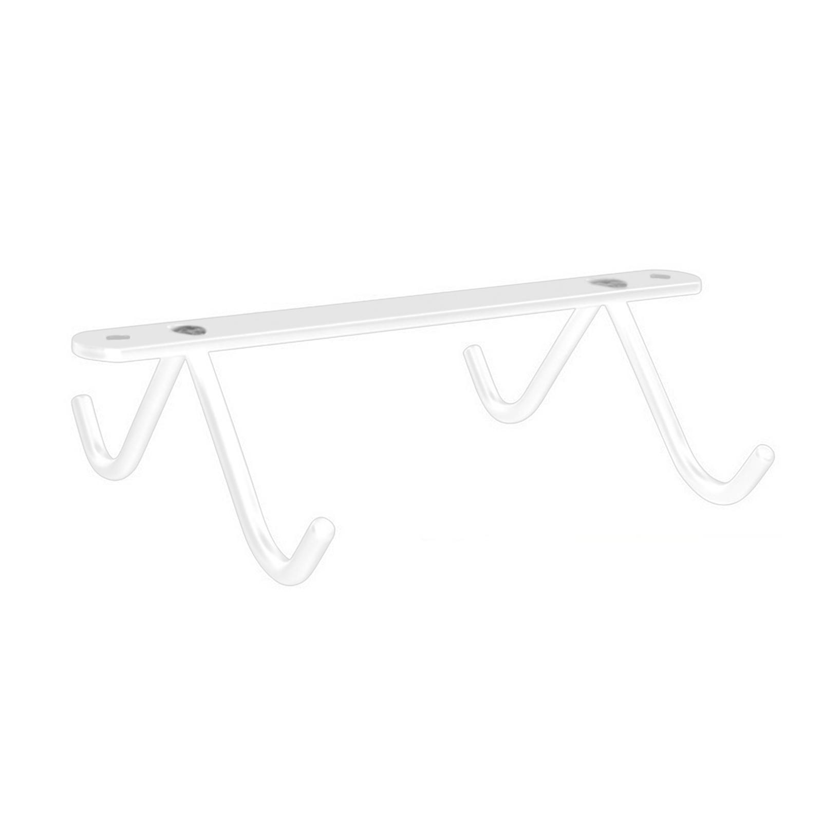 Держатель для кружек под шкафом подставка для кружек витрина шкаф для хранения металлическая полка сушилка для чашек для домашней кухонной утвари чашек белый 2757₽