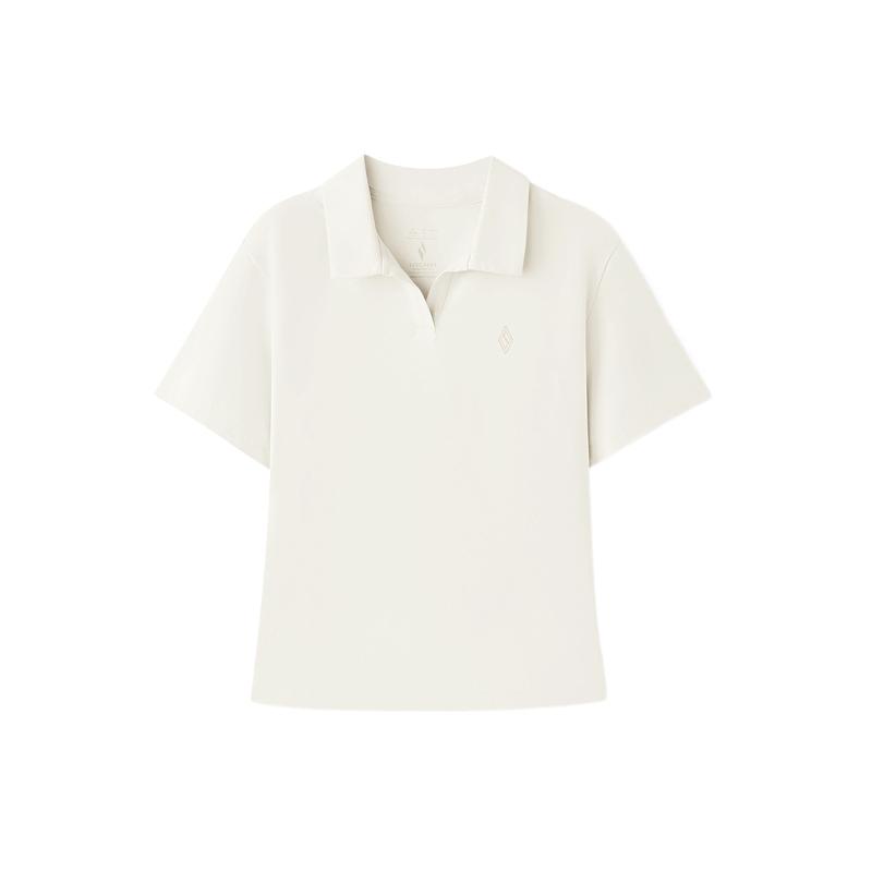 Skechers Moisture Wicking Breathable Solid Color Polo Shirt Women tops L226W099-008D S