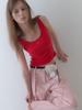 Geuliteu Hazy Eyelet Pintuck Pants_Hazy Pants_Pink