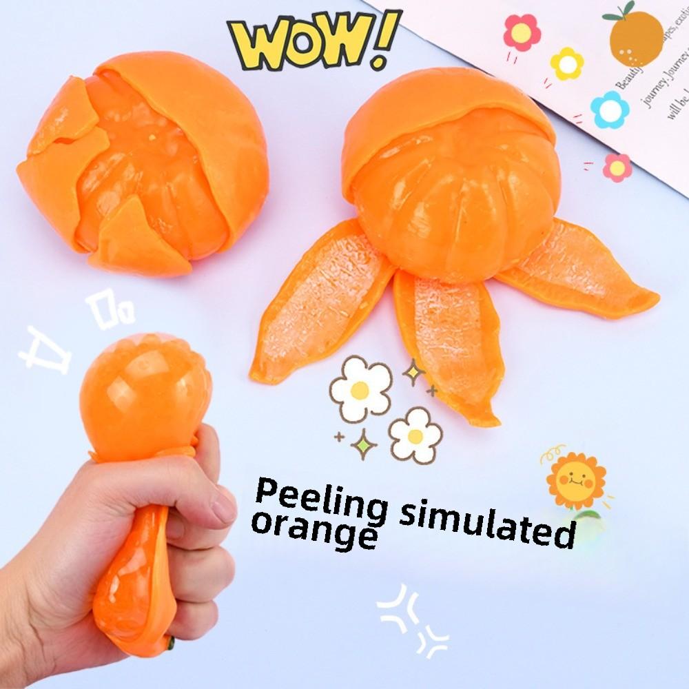 Squishy Kawaii Tangerine Work Study Fidget Toys Squishies Slow Rising Stress Relief Squeeze Toys for Kids Adults Squeeze Gift