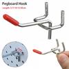 1Pcs Storage Rack Hole Board Hook Steel Hardware Tool Oblique Hanger Wall Mount 5/7/10/15/20cm Pegboard Hook for Shop Good Shelf