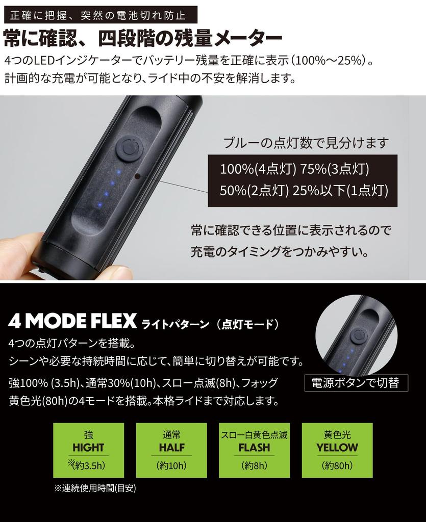 GORIX Bicycle Light USB Charging Waterproof LED Light Bright (new-GX-FL1631)