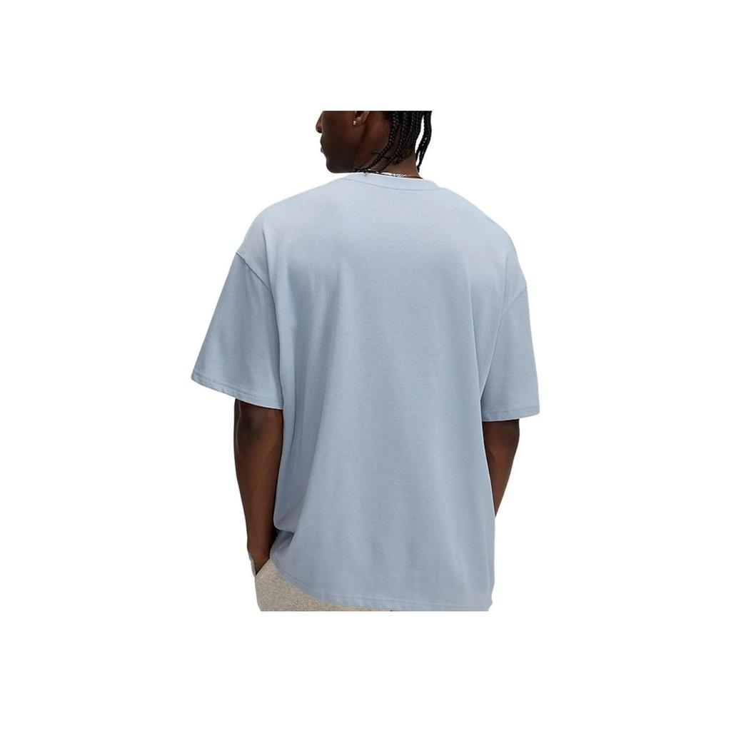 Under Armour Loose And Comfortable Breathable Casual Sports Printed Short Sleeve T-Shirt Men Tops Blue 1390179-465