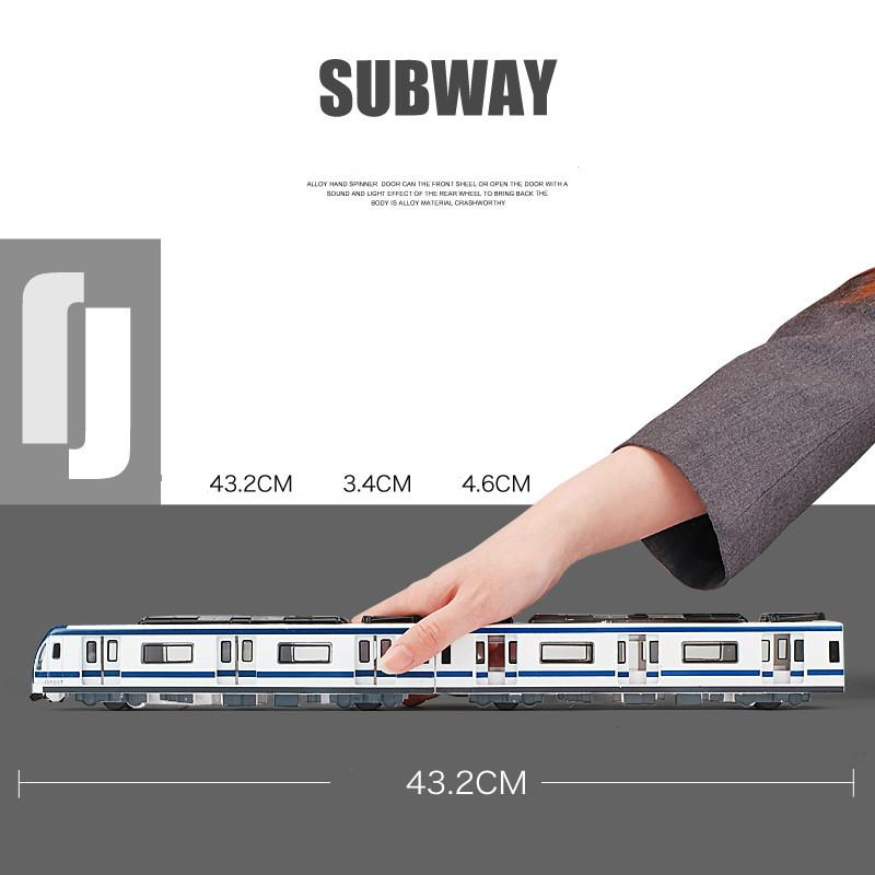 1/87 G1001 High-speed Metro Train Pull Back Connection Vehicle Model Kids Vehicle Children's Toy