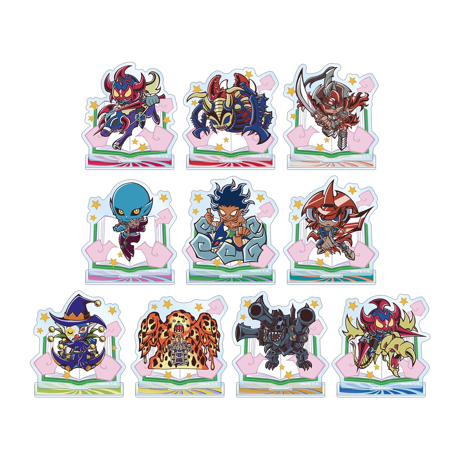 

Yu-Gi-Oh! Карточные монстры Торговый Мультяшный Мир Вкус Деформированный 4-й Сезон Акриловые Подставки Коробка из 10