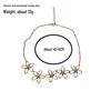 Eco-friendly Elegant Metal Floral Necklace & Earrings Set for Women