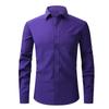 Four-side Elastic Shirt Men's Business Casual Long-sleeved Shirt Professional Formal Wear Shirt Man