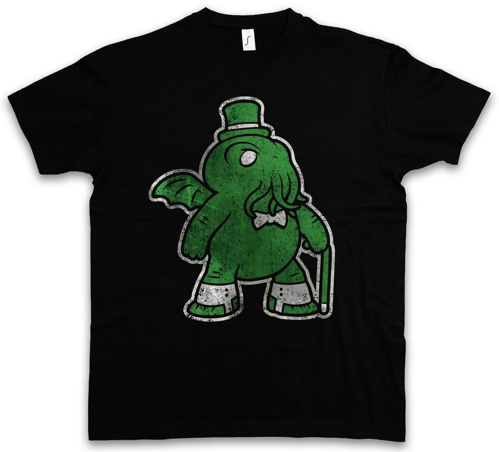 MISTER CTHULHU T-SHIRT Wars Horror Arkham H. P. Miskatonic Lovecraft Dunwich