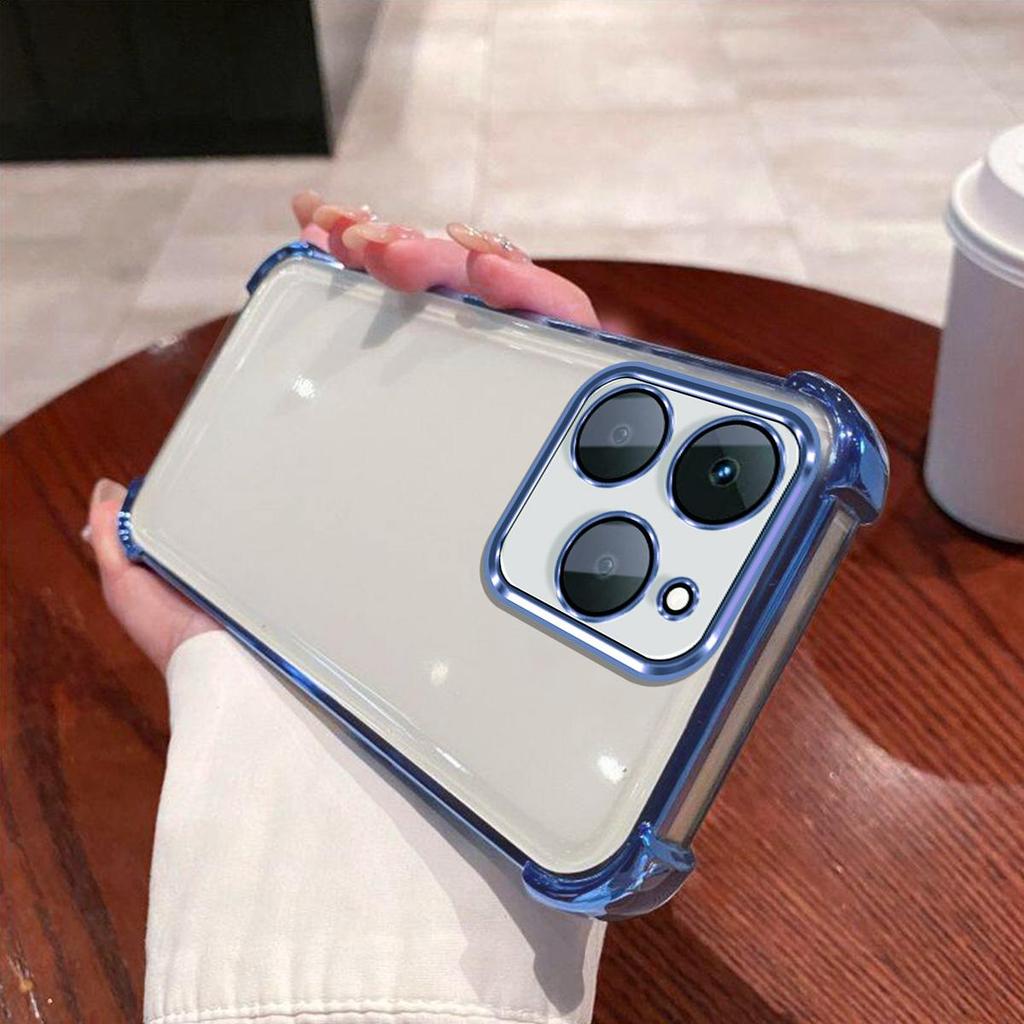 Hülle für realme 15T Galvanisierte Farbige Kante Klare Handyhülle Abdeckung