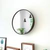 KATOMOKU Plywood Mirror Brown Mirror Diameter km-91BR Wall-mounted 36.2cm