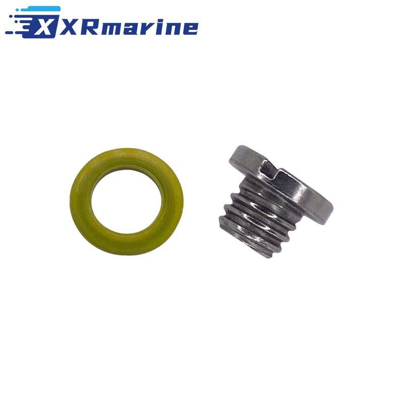 2 PCS Marine Drain Plug Screw Kits 10-79953Q2 for Mercury MERCRUISER Replaces 10-79953A2 18-2244 22420 10-79953Q04