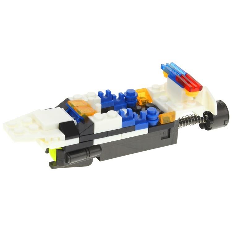 Construction Bricks 2 in 1 Police Boat Robot