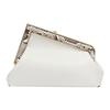 Fendi X Skims Collaboration F Buckle Python Trimmed Lambskin Handbag Women handbag White 8BP129-AGWR-F1GEN