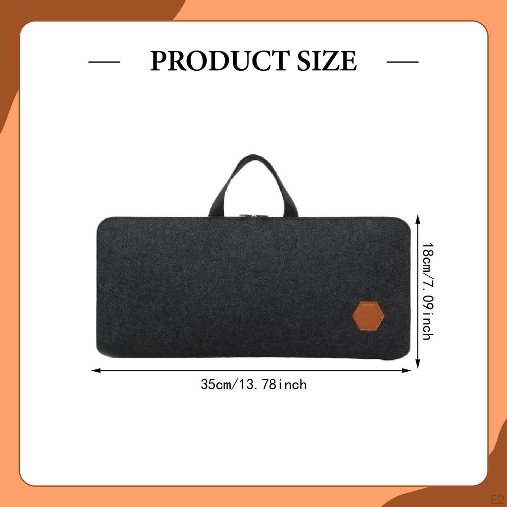 PC Keyboard Storage Bag Case Lightweight Simple with Handle Gaming Carrying