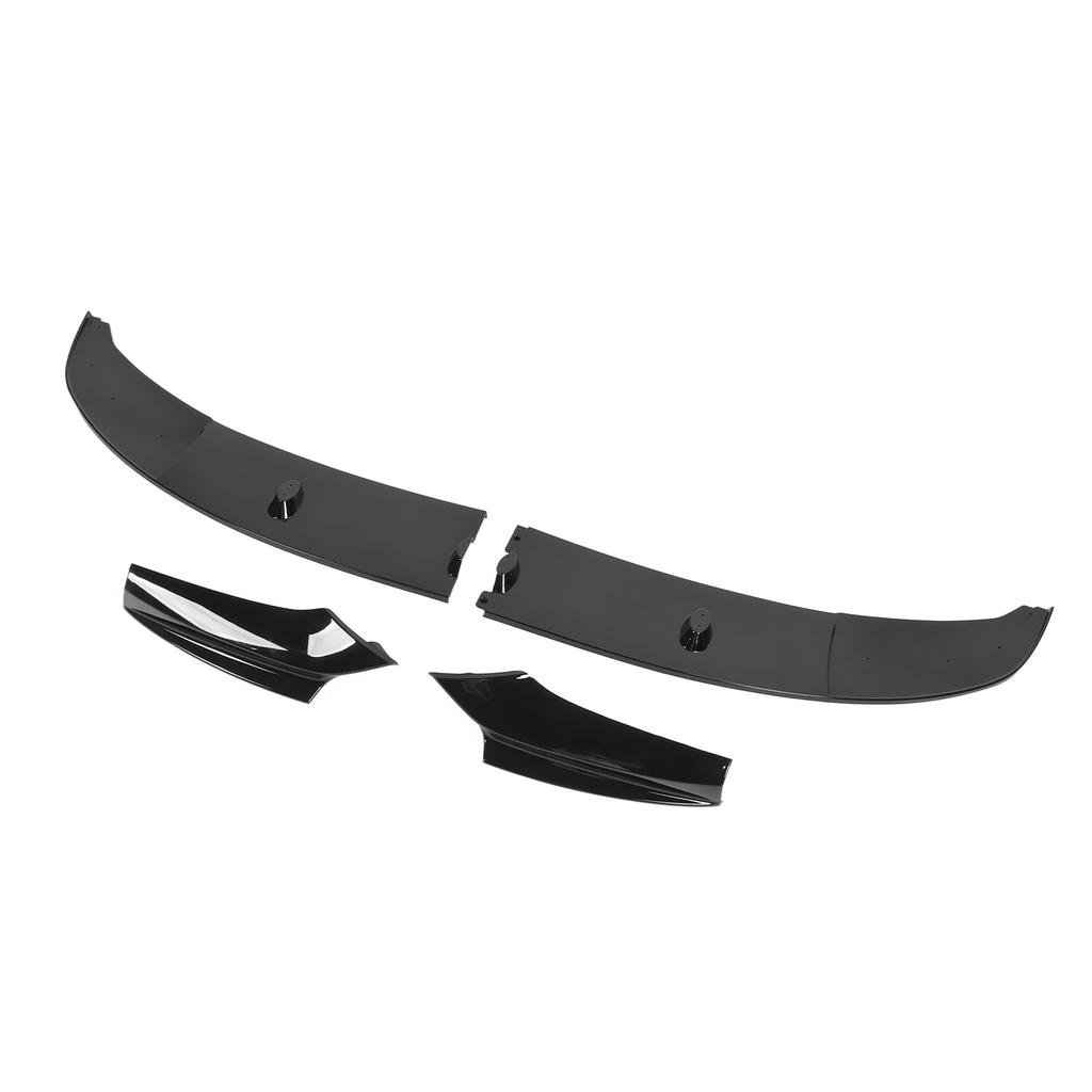 4pcs Front Bumper Lip High Hardness Front Bumper Lip Body Kit for 5 Series F10 F11 M Sport 2011 to 2017 Glossy Black