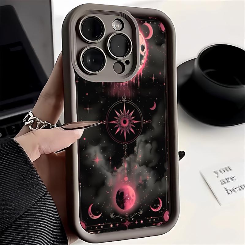 Mysterious Magic Star Moon Pattern Phone Case For Samsung Galaxy S25 S24 S23 S22 S21 S20 Ultra Plus FE A15 A35 A54 A55 Cover
