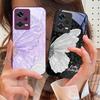 Étui de téléphone en verre trempé avec grand papillon dégradé pour Xiaomi 14 Ultra 13 Lite Redmi Note 13 11 Pro 12 Plus Poco X6 3 Pro F4 6 GT