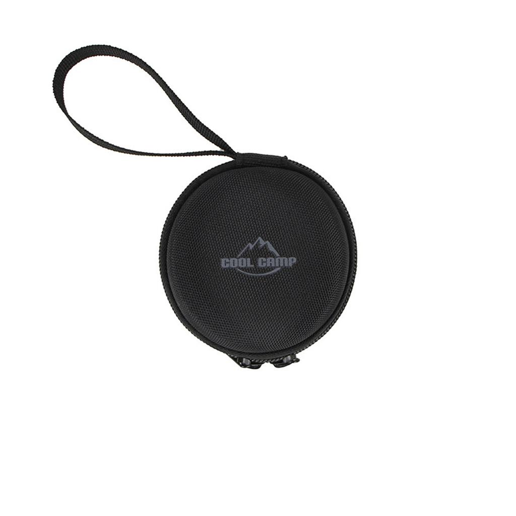 COOLCAMP Round Storage Bag Outdoor Camping Accessories Portable Compact Durable Zippered Case for Small Gear and Tools