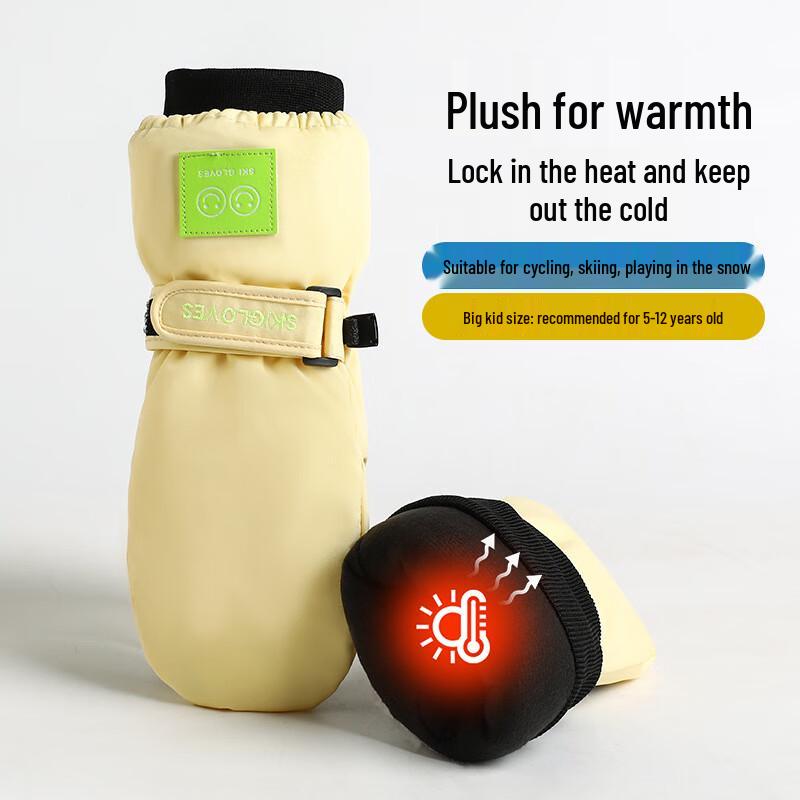 Longchan Kids Winter Ski Gloves One Size