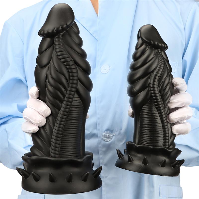 Extra velká sada tekutých silikonových vajíček Měkké anální dildo Trenažér ve tvaru análního kolíku Velké dildo