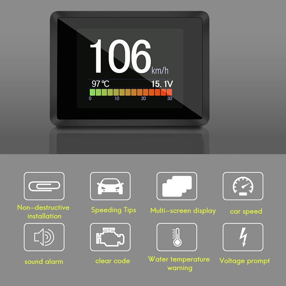 Pasotim Car A203 OBD2 Onboard Computer Car Digital Computer Trip Display Speed Fuel Gauge OBD2 Scanner