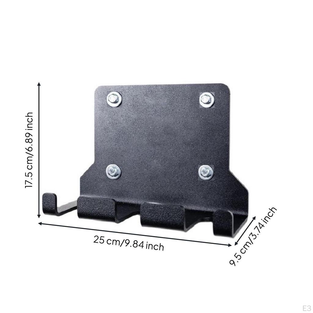 Barbell Wall Mount Space Saving Hanger SpaceEfficient Gym Bar for Athletes, Fitness