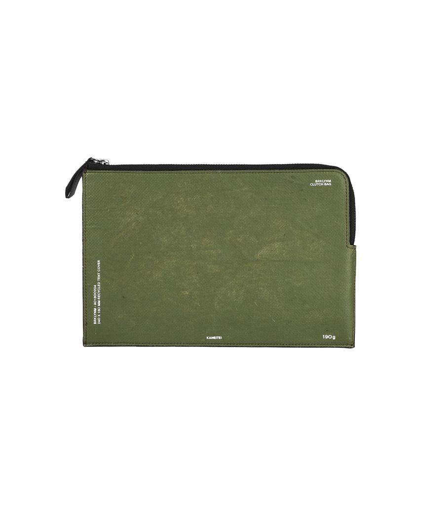 Kaneitei Brooklyn Flat Bag M (Olive Drab) / Upcycled