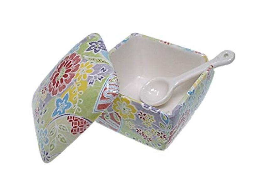 Hanamai Condiment Made In with Condiment Container for Commercial ACSWEBSHOP Original Container, Japan, Ceramic, Spoon, Ichimi, Salt, Sansho,