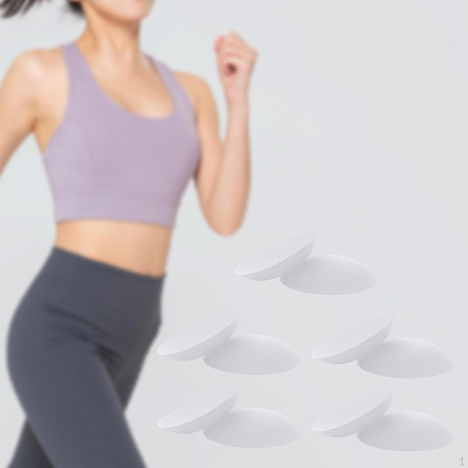 5 пар женских вкладышей в бюстгальтер, для груди, купальника, бикини- White