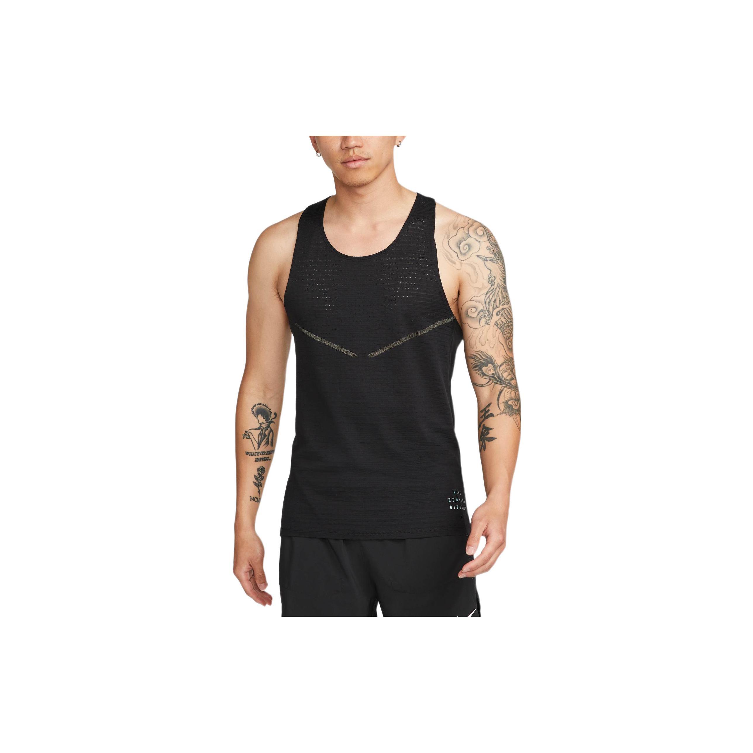 Мужская майка для бега Nike Черная DM4776-010 S