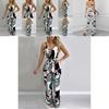 Elegant Multicolor Women Strappy Wide Leg Long Playsuit With V-neck Design