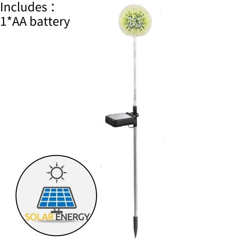 

Солнечный светильник «Одуванчик» Способ установки в грунт Уличный парковый декор Ландшафт