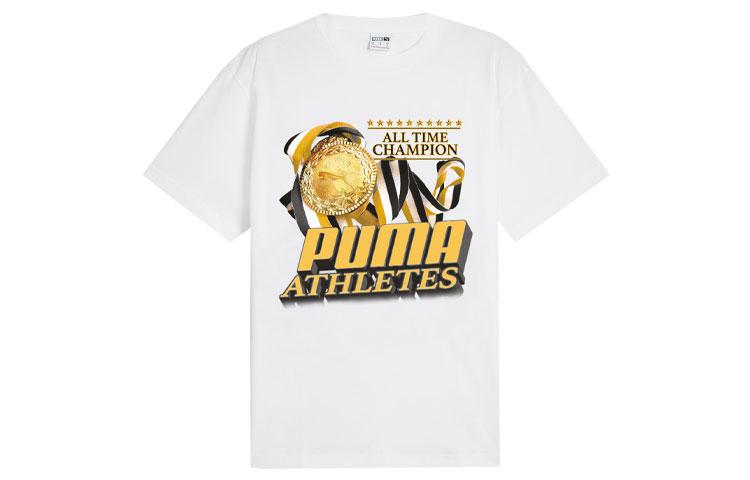 PUMA GRAPHICS T Shirt Unisex White 626934-02 L
