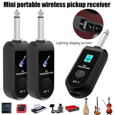 2.4G Wireless Guitar Audio Transmitter Receiver with Precise Sound Rechargeable Digital Guitar System for Electric Guitar Bass