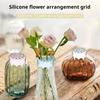 Silicone Grid Insert Flexible Floral Stem Holder For Floral Arrangements And Makeup Brush Storage